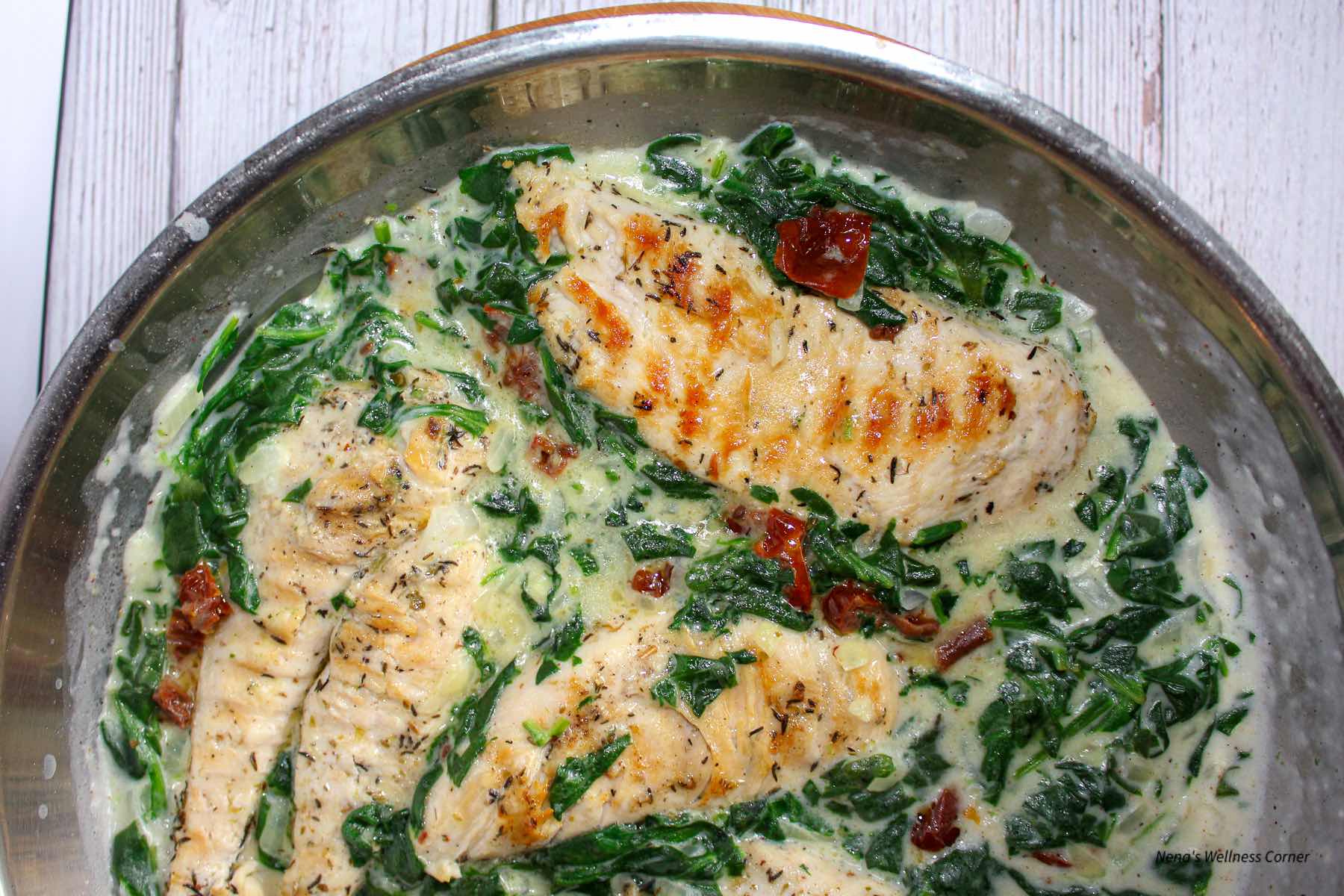 One-pan-creamy-chicken-with-spinach-without-heavy-cream-3