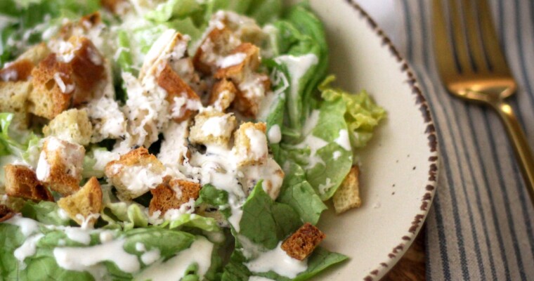 Chicken Caesar Salad (No Anchovies)