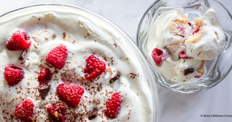 Creamy Raspberry Dessert with Dark Chocolate (Raspberry Trifle)
