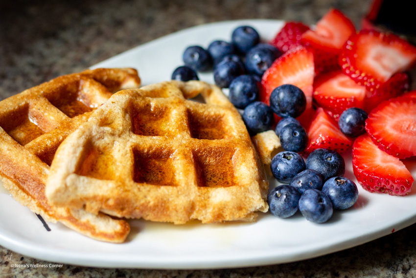 Healthy & Easy Whole-Wheat Waffles Recipe - Nena's Wellness Corner