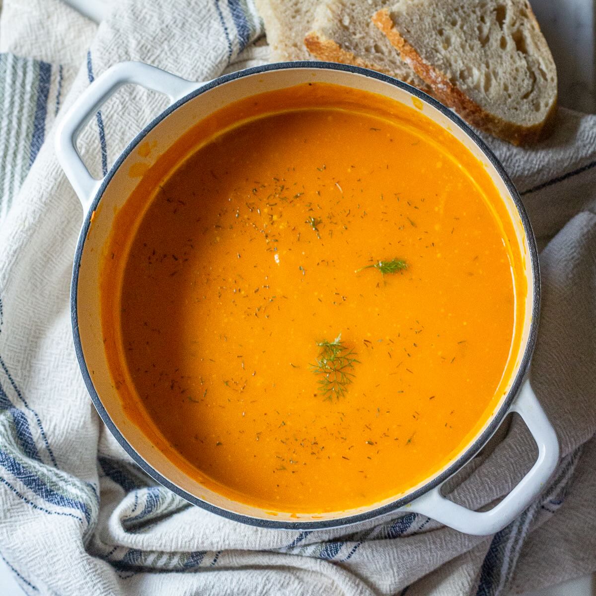Easy Sweet Potato Soup with Zucchini, Carrots, and Garlic