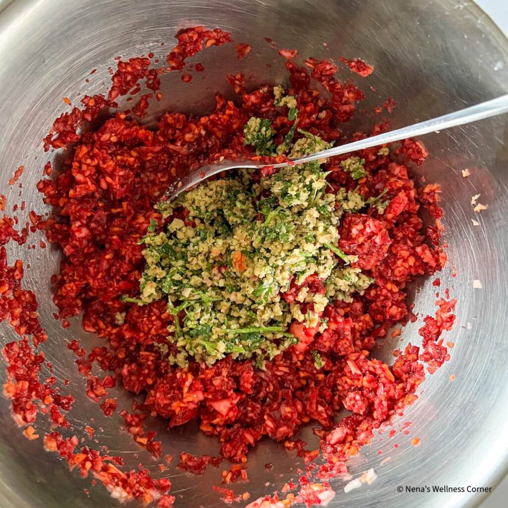 Ingredients-for-beet-carrot-apple-walnuts-salad