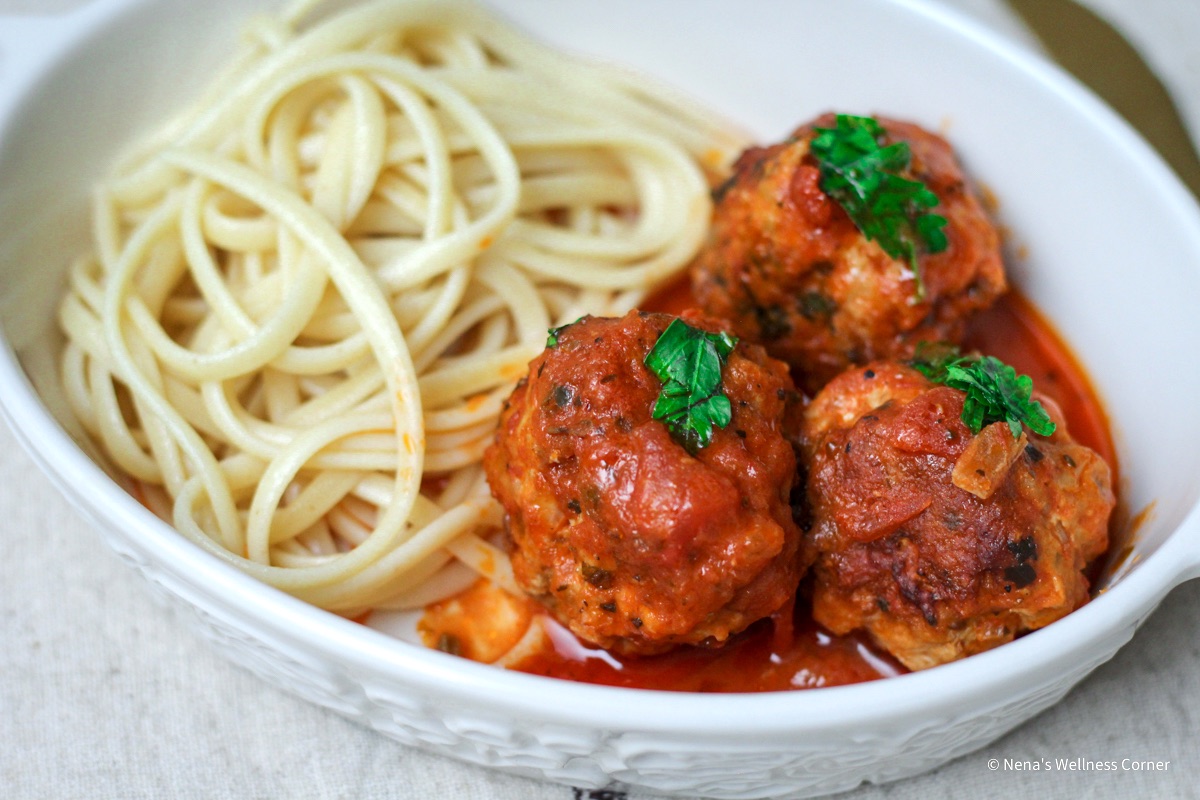 Turkey-meatballs-with-spaghetti.