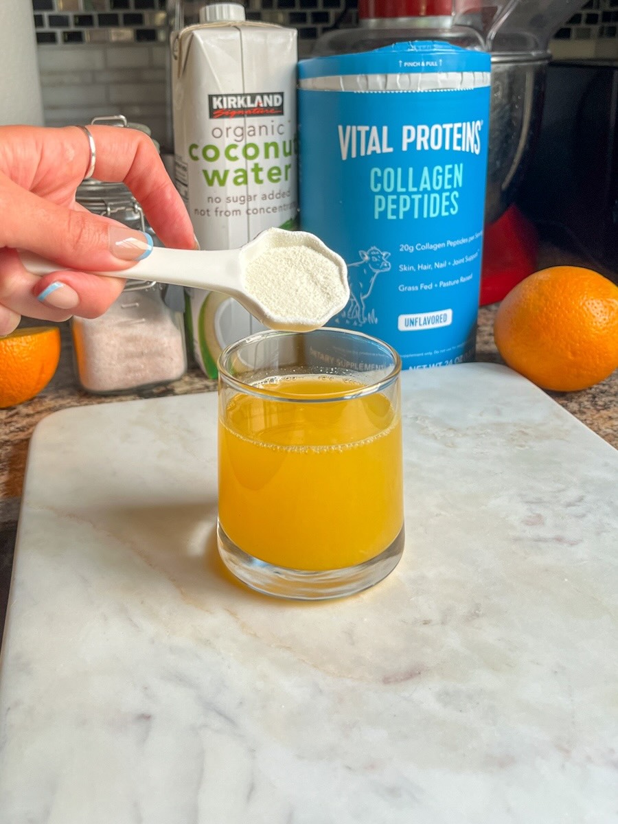 Adrenal Cocktail Recipe Ingredients, optionally add collagen powder.