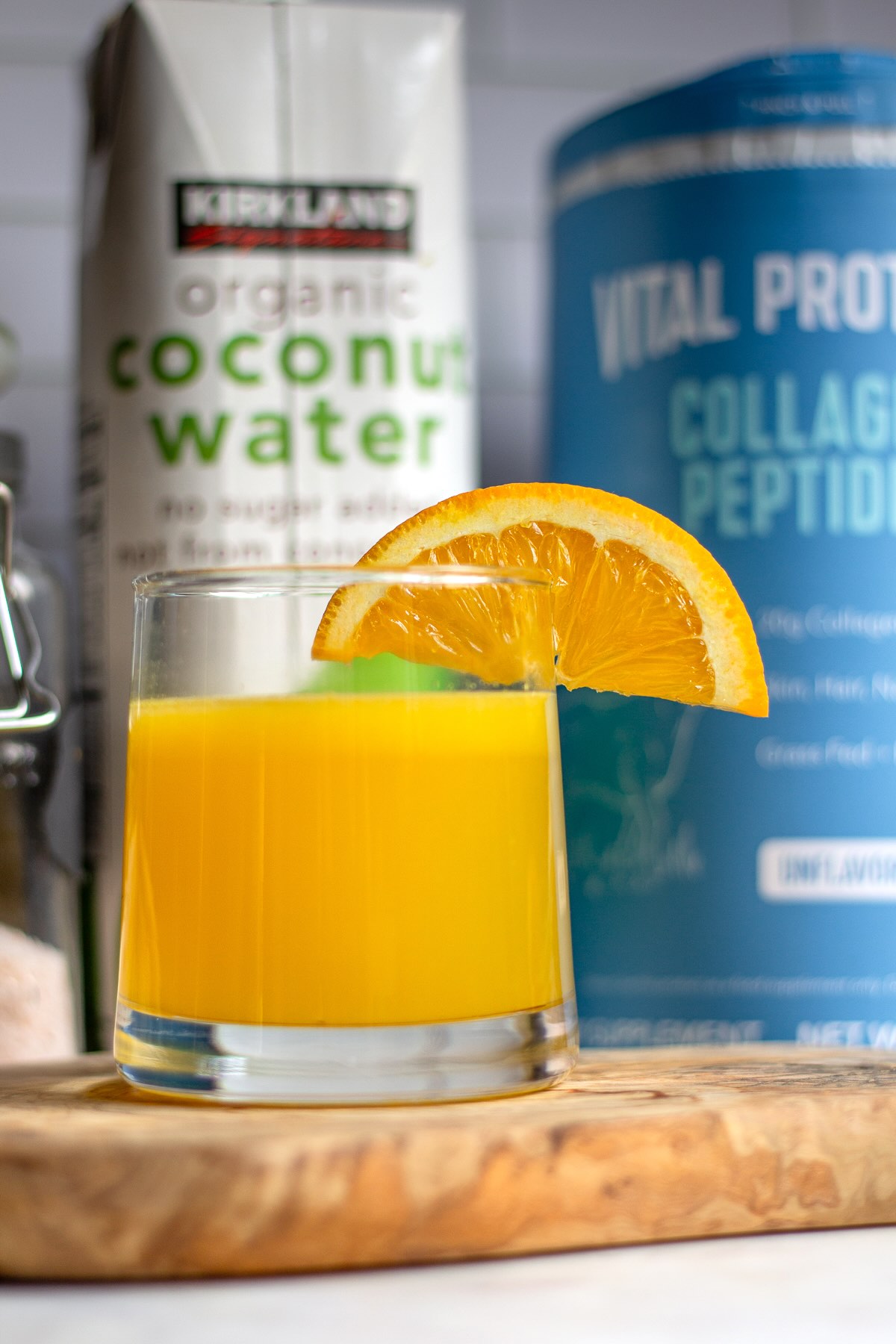 Adrenal cocktail made from three simple ingredients and served in a cup.