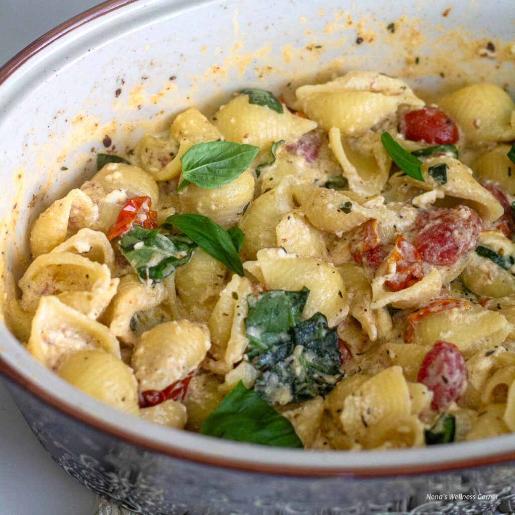 Easy Baked Feta Pasta with Smoked Salmon (Tik Tok Pasta) Nena's