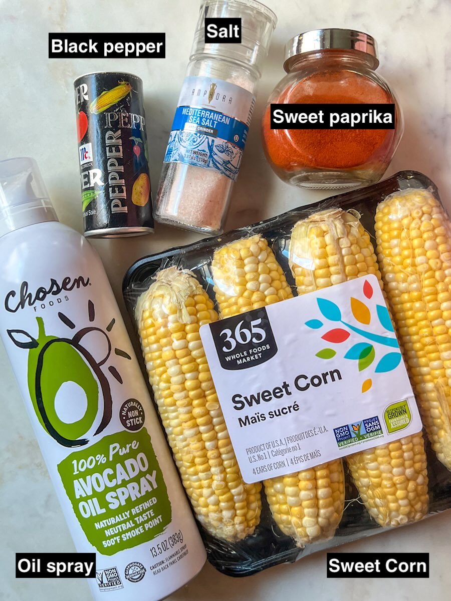Ninja air fryer corn on the cob, Ingredients.