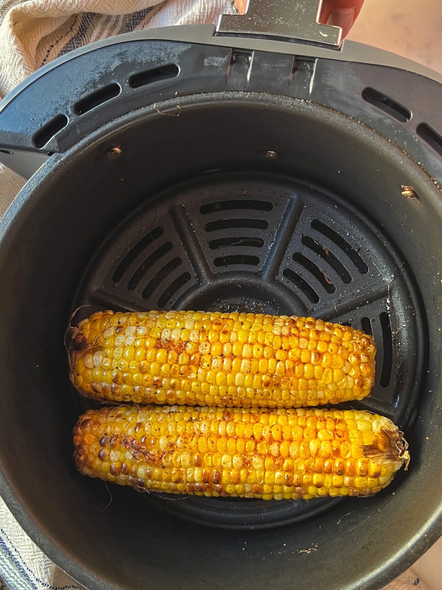 Ninja air fryer corn on the cob, cook corn in the air fryer.