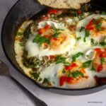 Easy Green Shakshuka with Harissa and Spinach