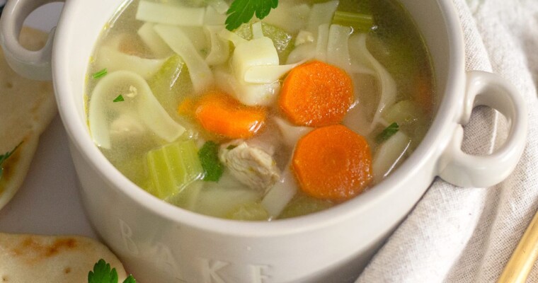 Easy Grandma's Homemade Chicken Noodle Soup Recipe