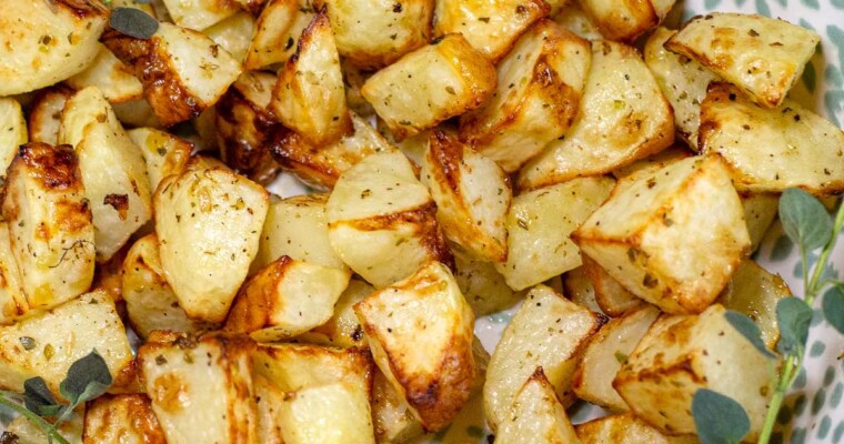 Easy Air Fryer Greek Potatoes with Lemon (Ready in Minutes)