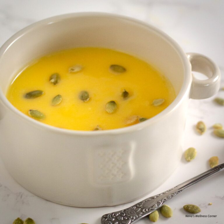 Pumpkin Soup with Ginger (Creamy & Healthy)