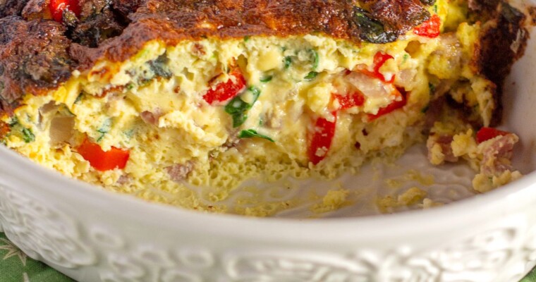Healthy Frittata in Air Fryer (Easy Recipe)