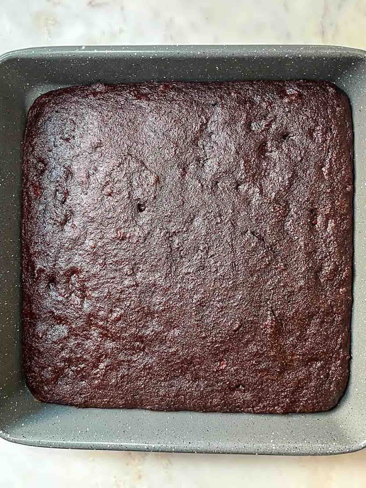 Banana Almond Flour Brownies, baked brownies.