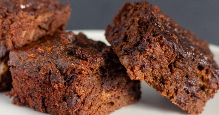 Healthy Banana Almond Flour Brownies without Butter