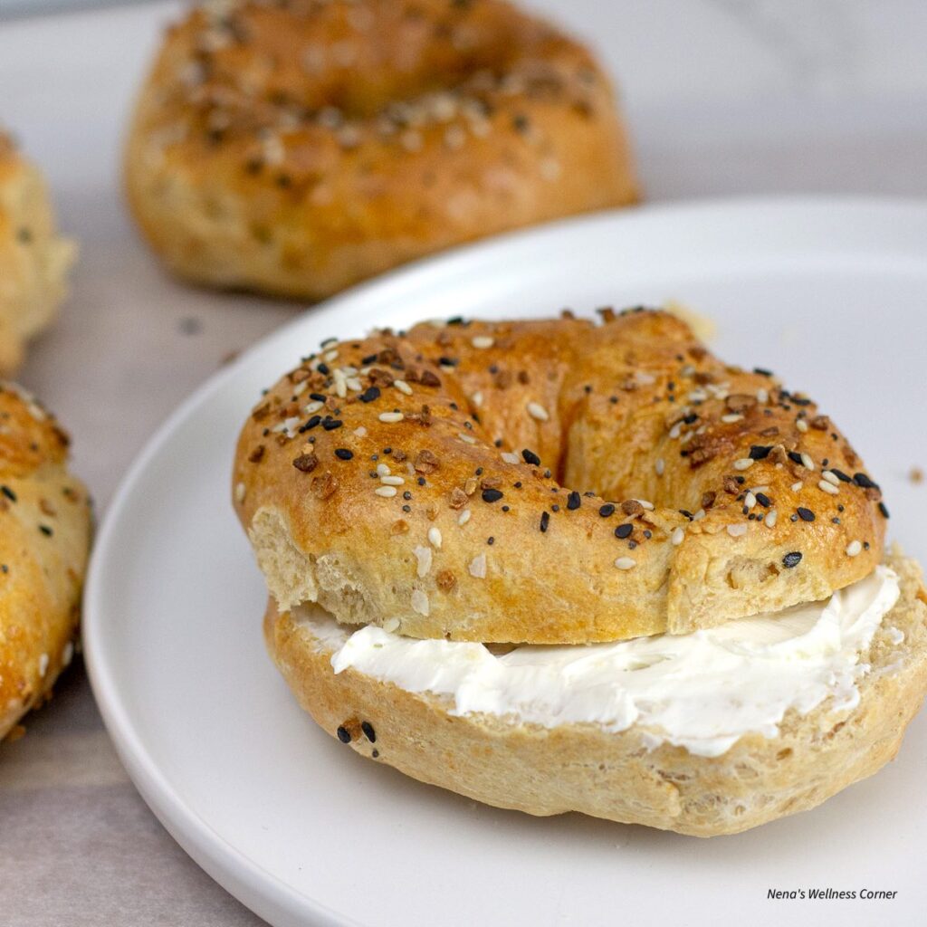 Easy Yogurt Bagels without Yeast (Air Fryer Recipe) Nena's Wellness