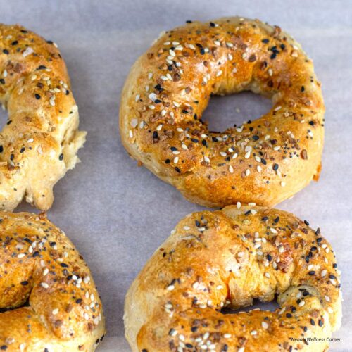 Easy Yogurt Bagels without Yeast (Air Fryer Recipe) Nena's Wellness