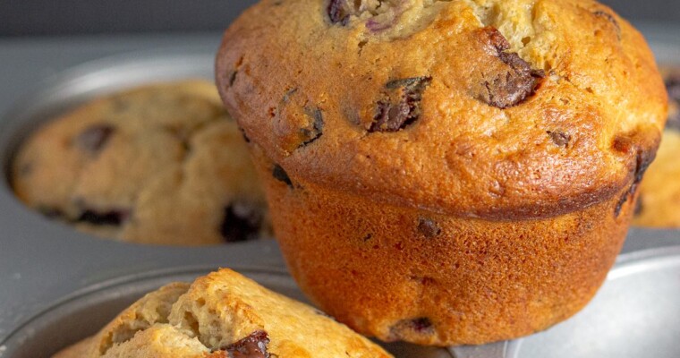 Easy Banana Blueberry Muffins
