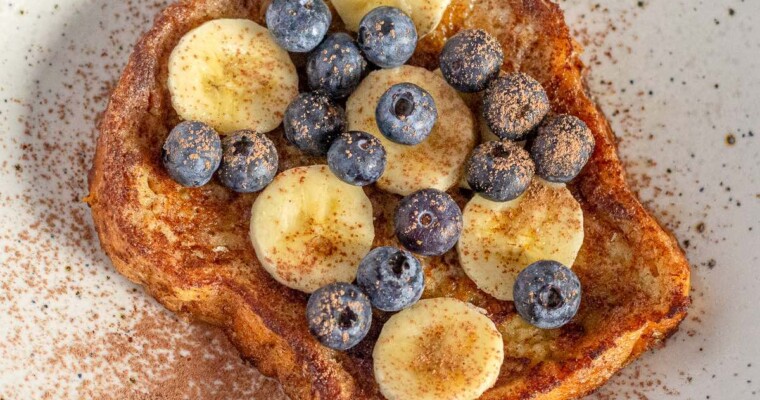 Easy French Toast Recipe with Coconut Oil (No Butter)
