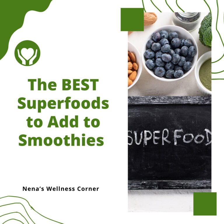 The BEST Superfoods to Add to Smoothies (Simple Everyday Ingredients)