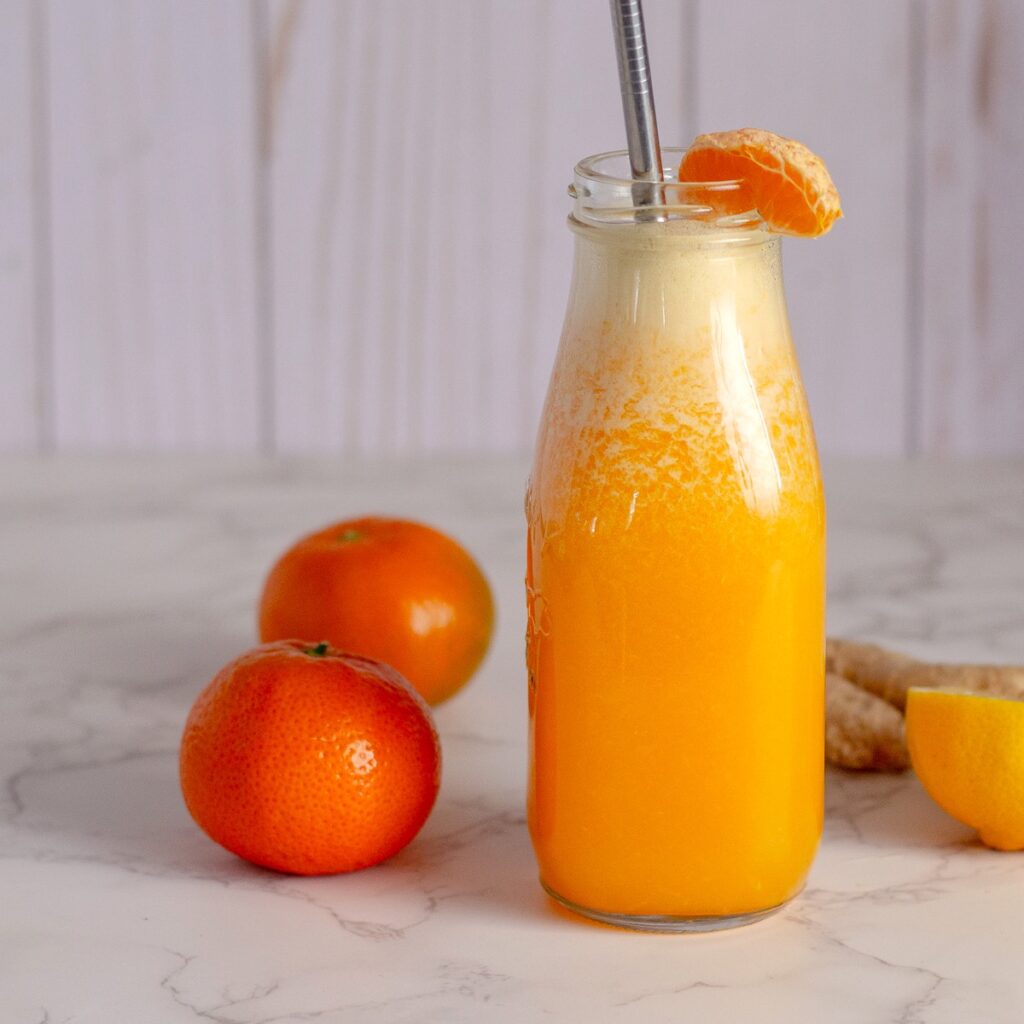 Easy Mandarin & Ginger Juice (Blender Recipe) Nena's Wellness Corner
