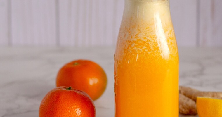 Easy Mandarin & Ginger Juice (Blender Recipe)