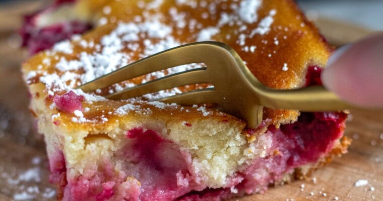 Delicious Sour Cherry Cake (Balkan Style)