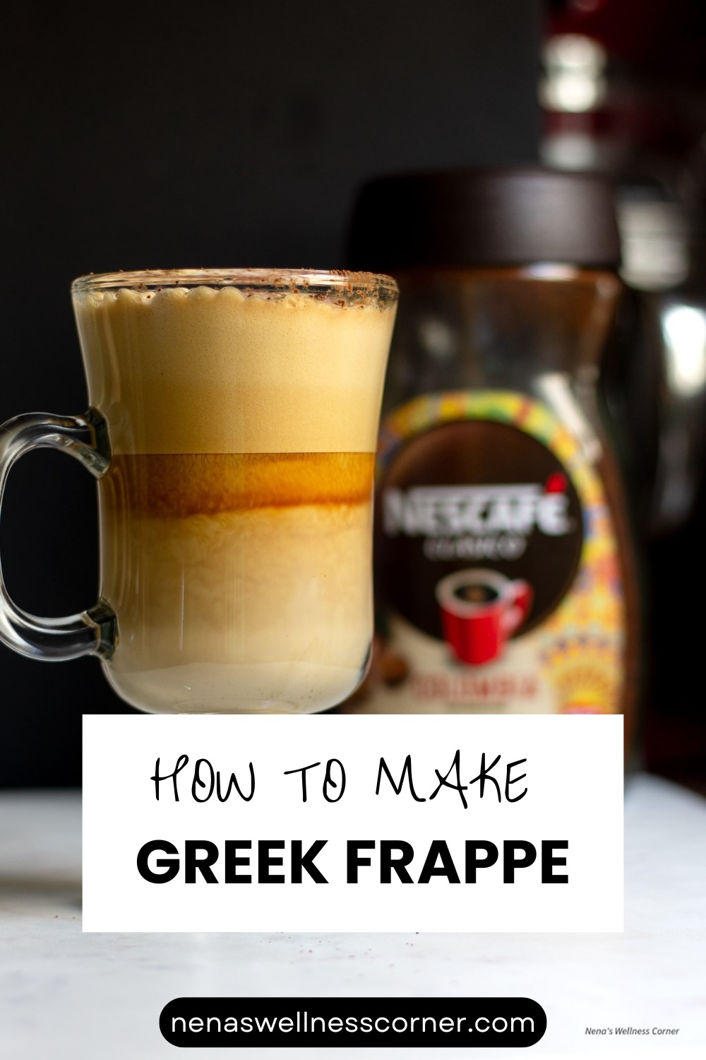 Nescafe frappe Pinterest Pin