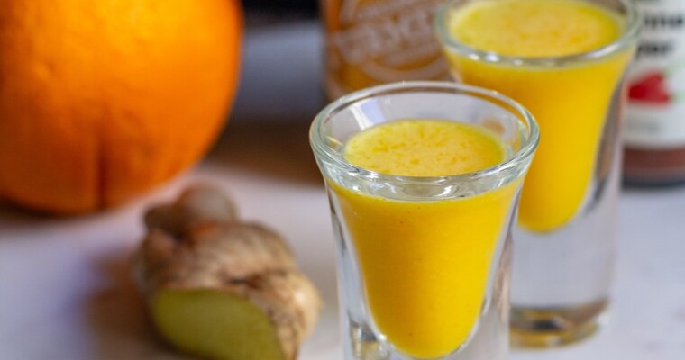 Immunity Shots with Ginger, Turmeric and Citrus