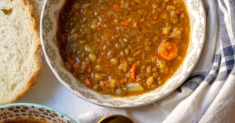 Easy High-Protein Carrot and Lentil Soup