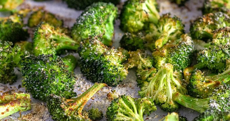 Easy Roasted Broccoli with Parmesan