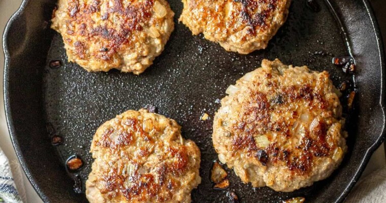Easy Cast-Iron Turkey Burgers