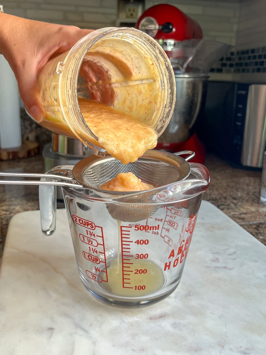 Gut refresher shots, strain the mixture.