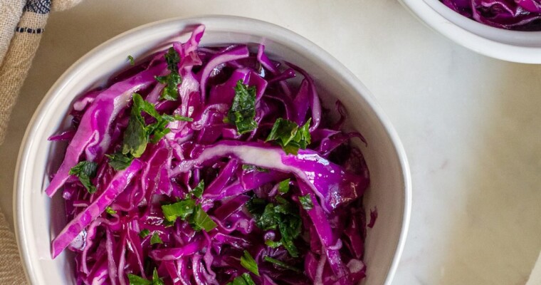 Simple Red Cabbage Salad