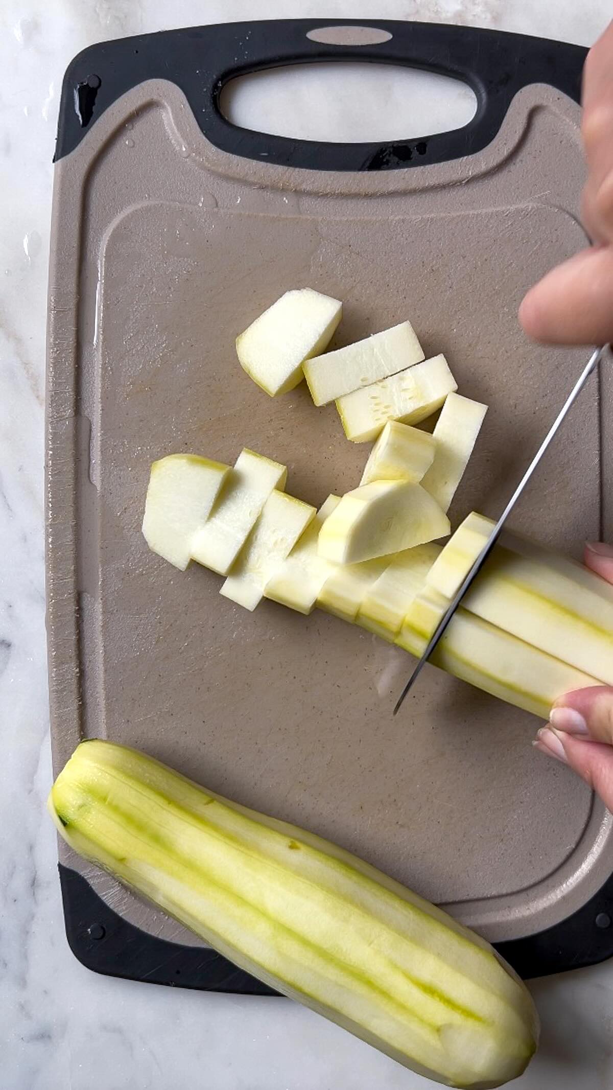 stewed zucchini_cut zucchini