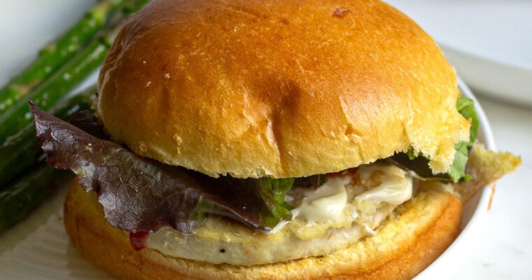 Trader Joe's Mahi Mahi Burgers with Grilled Asparagus