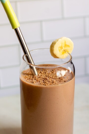 Strawberry Banana Chocolate Smoothie