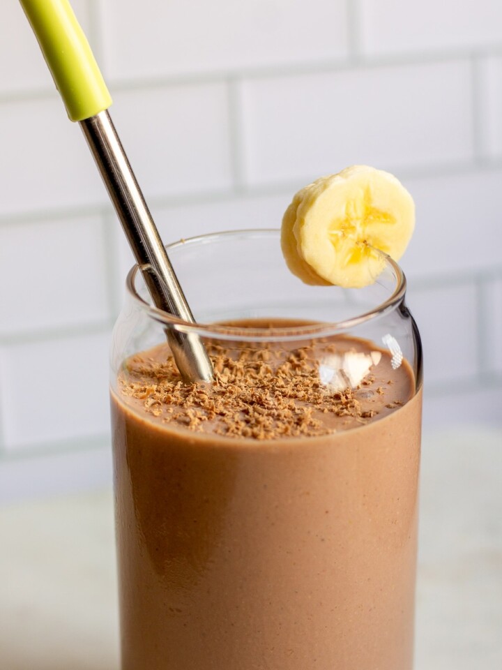 Strawberry Banana Chocolate Smoothie