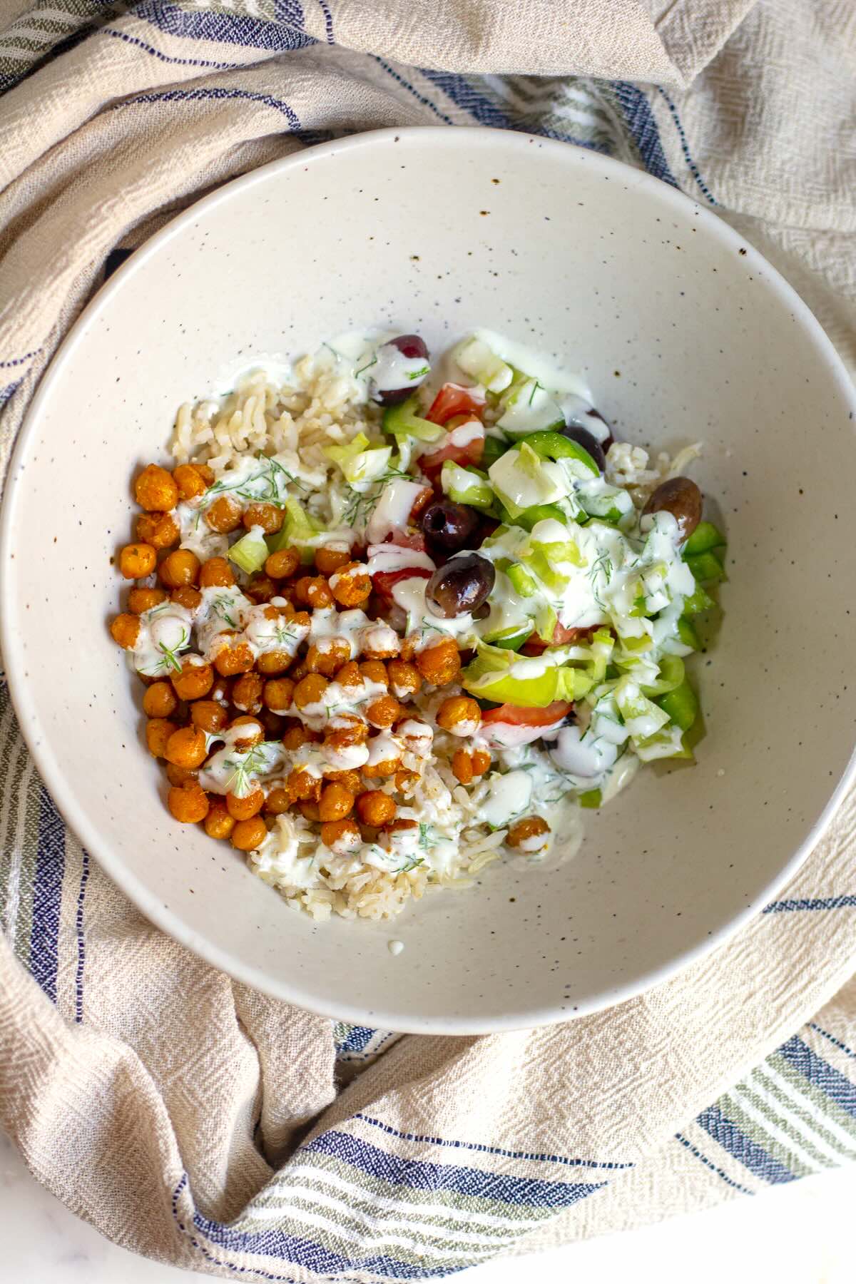 Roasted Chickpea Mediterranean Salad