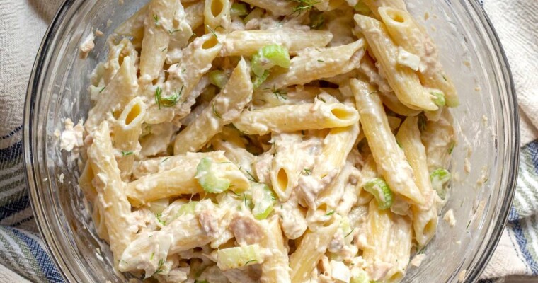 Quick Tuna Pasta Salad with Dill