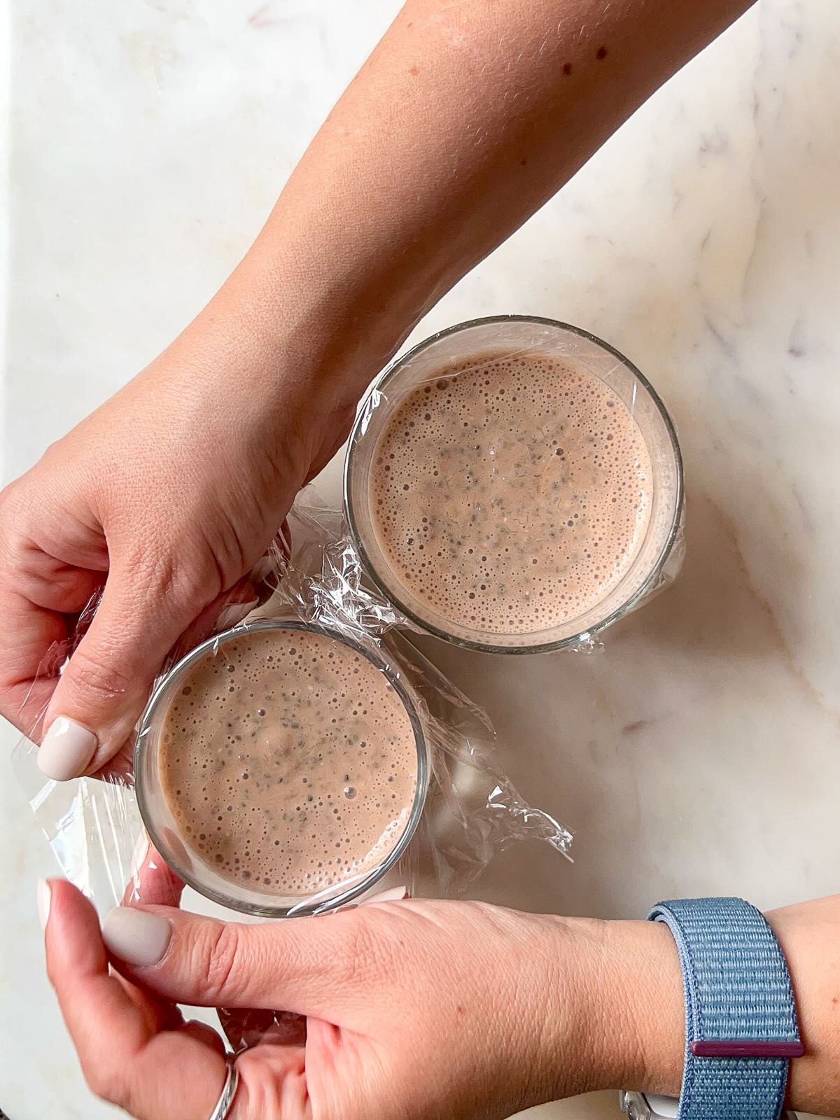 Banana Chia Seed Pudding, cover and refrigerate.