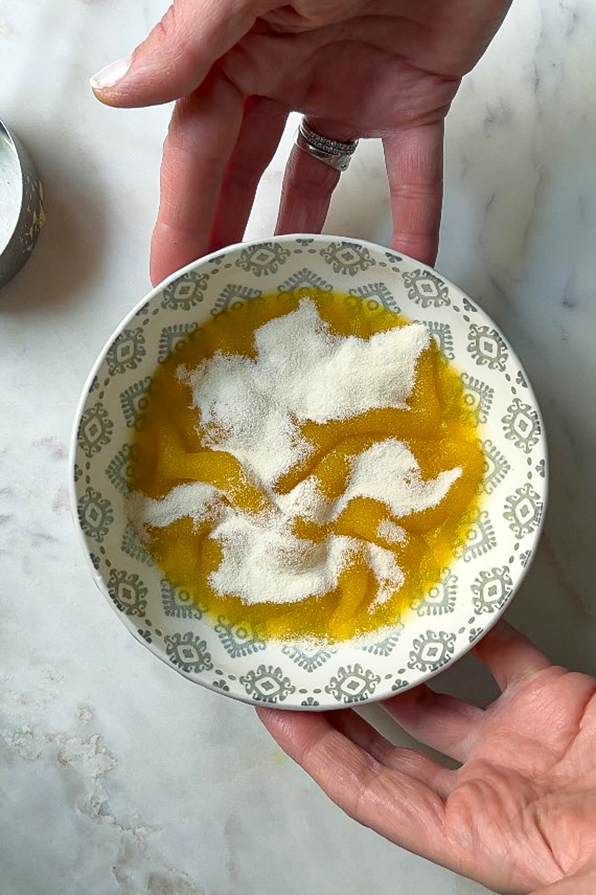 Turmeric ginger gummies, bloom the gelatine. 