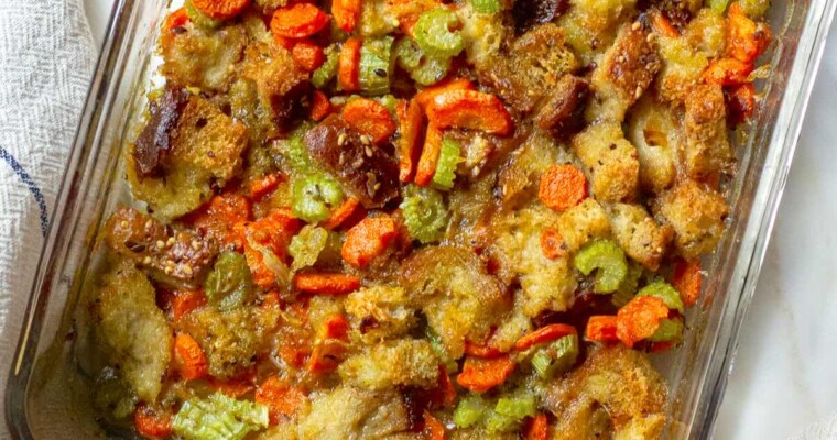 Best Homemade Vegetable Stuffing Casserole