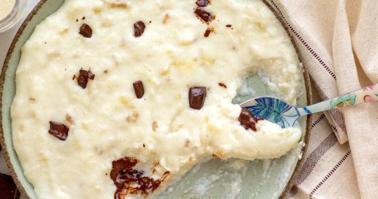 Banana Sweetened Griz sa Mlekom (Semolina with Milk)