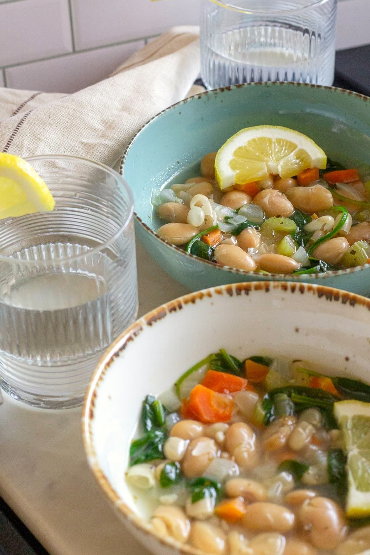 Lemon White Bean Soup.