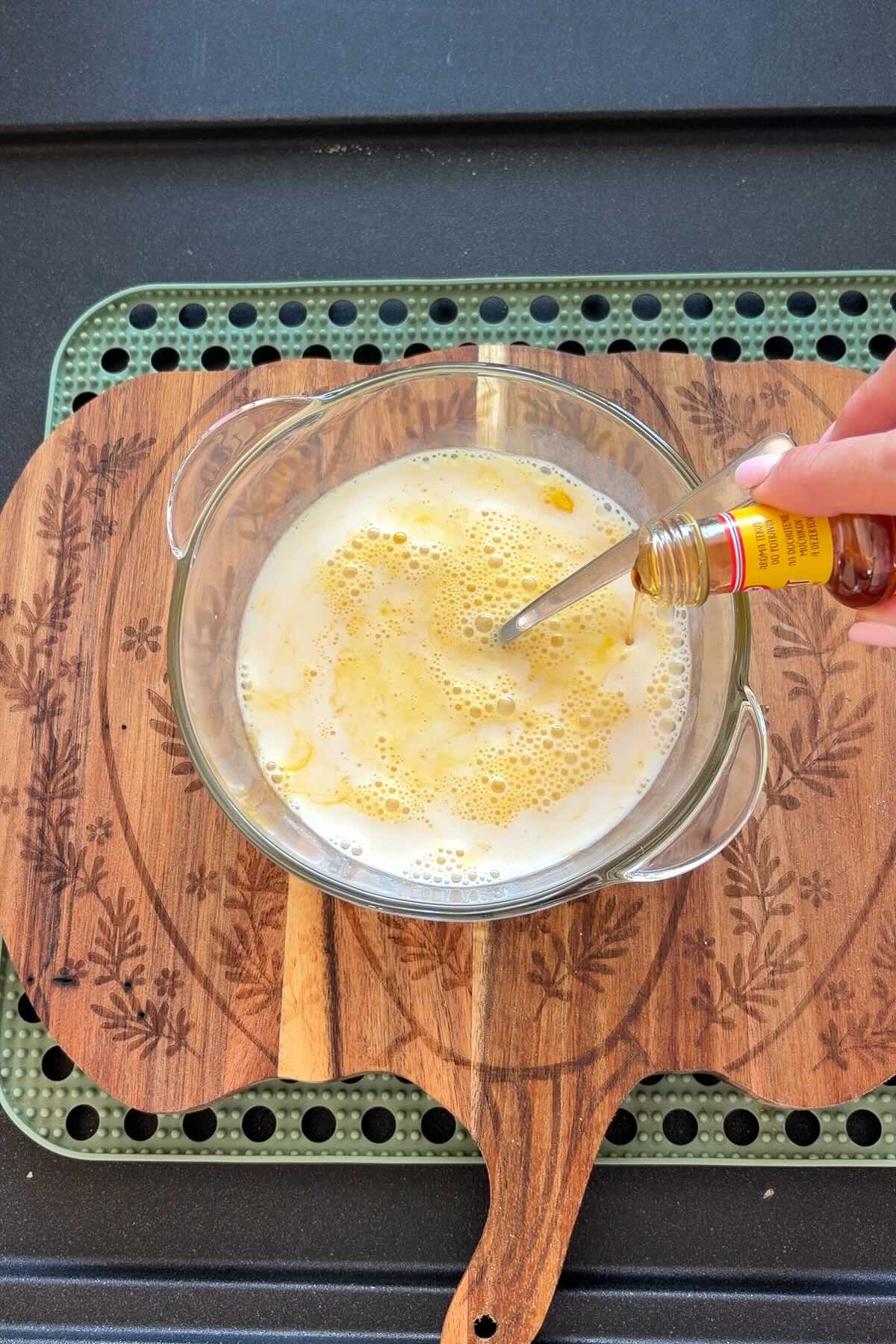 Ingredients for gluten-free pancakes including banana and eggs